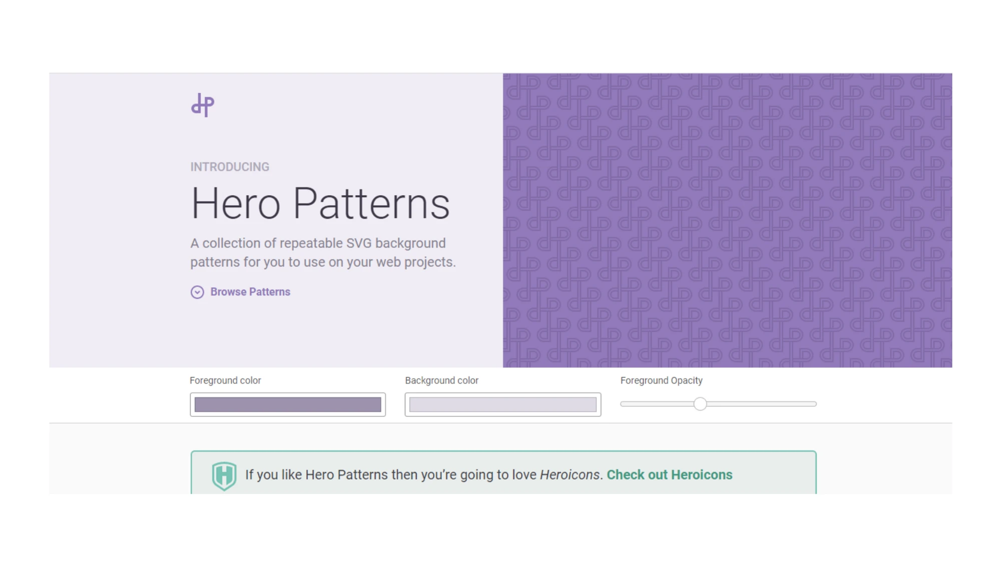 Image by Hero Patterns